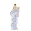 Cody Foster Madonna And Child Enthroned Glass Ornament