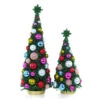 Cody Foster Mid Century Green Glitter Tree Set