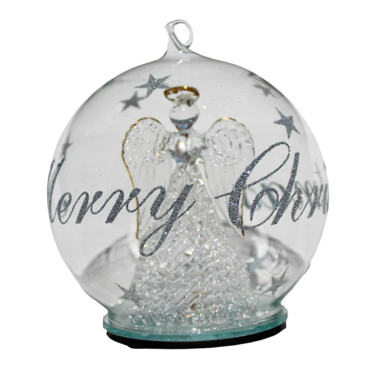 Color Changing LED Angel Praying Glass Globe - Image 3