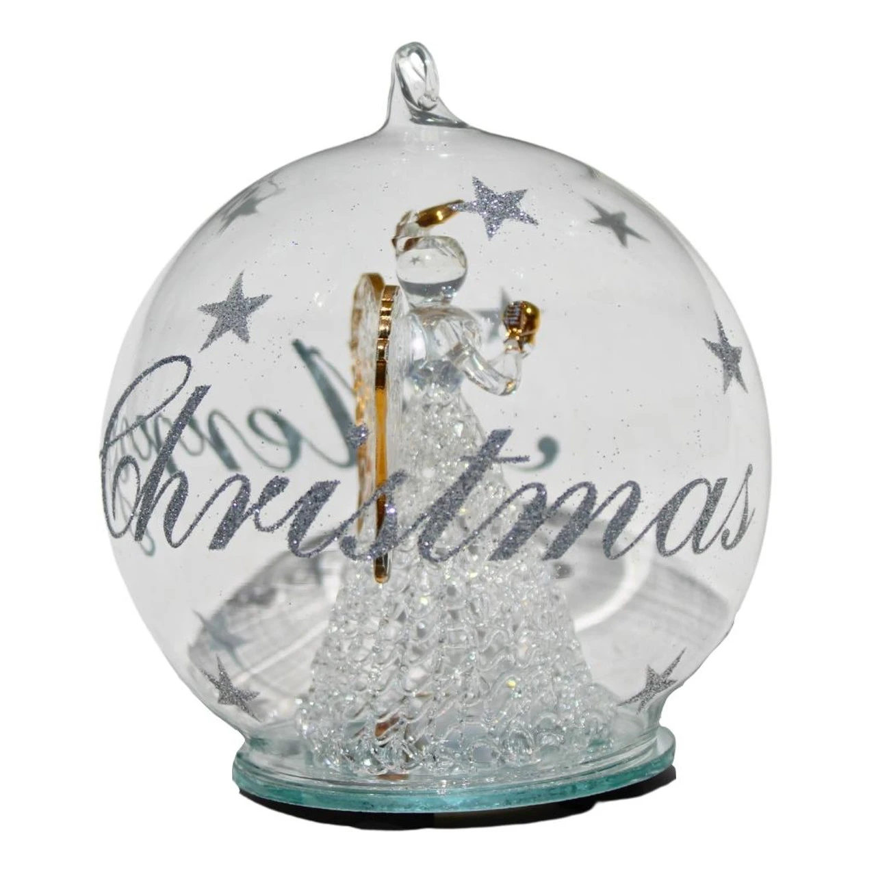 Color Changing LED Angel Praying Glass Globe - Image 4