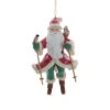 Kurt Adler Comfort And Joy Skiing Santa Ornament