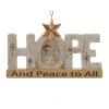 Kurt Adler Hope And Peace Holy Family Nativity Ornament