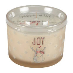 Joy Snowman Jar Candle
