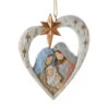 Kurt Adler Holy Family Nativity Heart Ornament