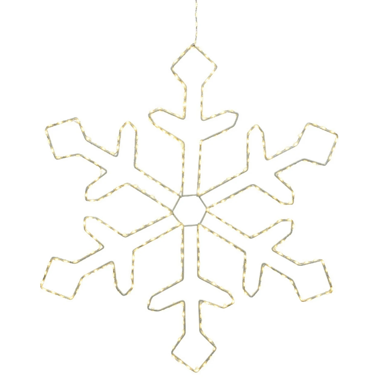 Lumineo 220 LED Warm White Metal Frame Snowflake - Image 2