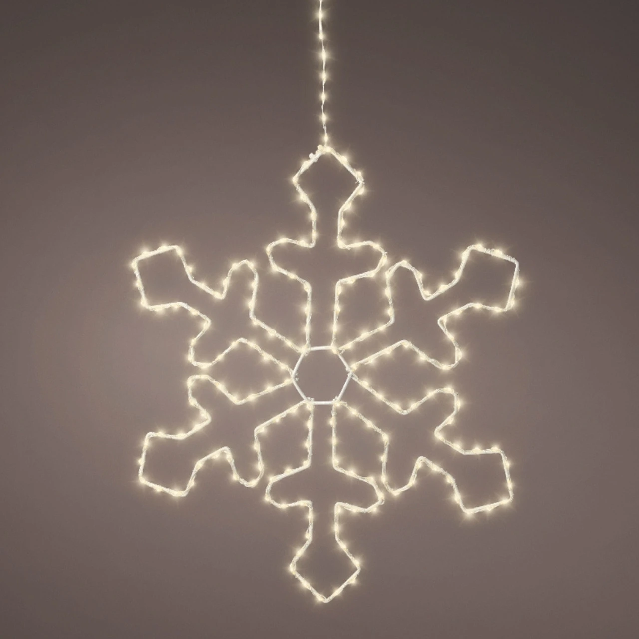 Lumineo 220 LED Warm White Metal Frame Snowflake - Image 3