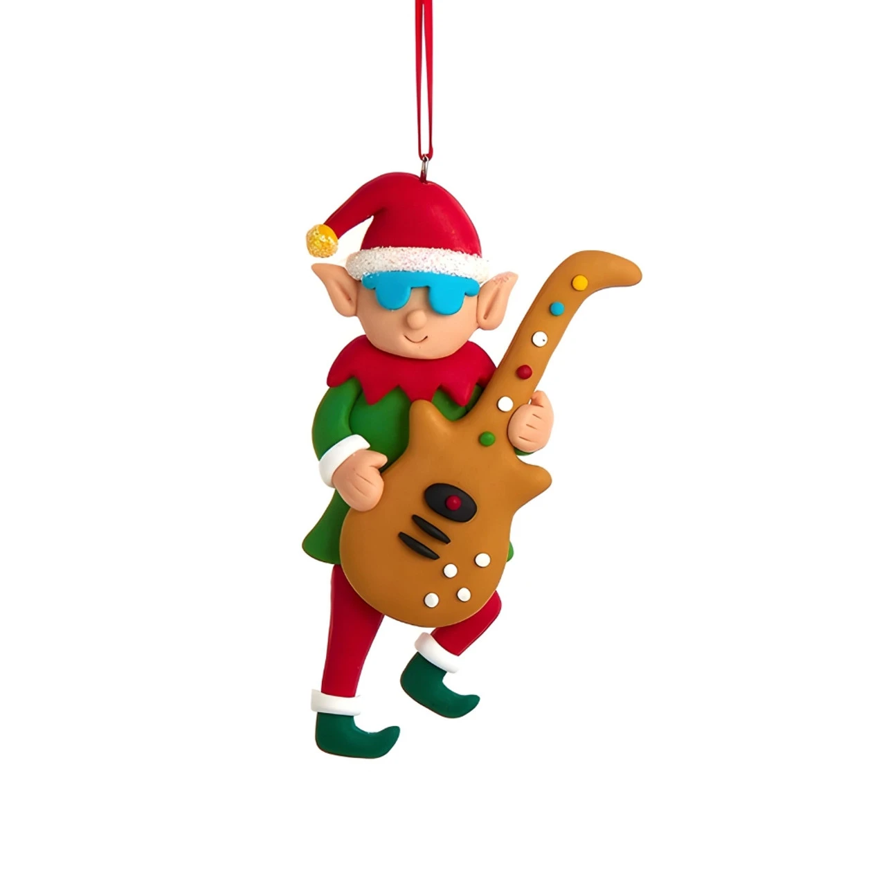 Kurt Adler Rockin' Elf Guitarist Ornament