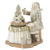 Santa With Paint Brush Resin Figurine