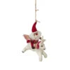 Unicorn Santa Ornament