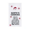 Santas Cookies Kitchen Towel