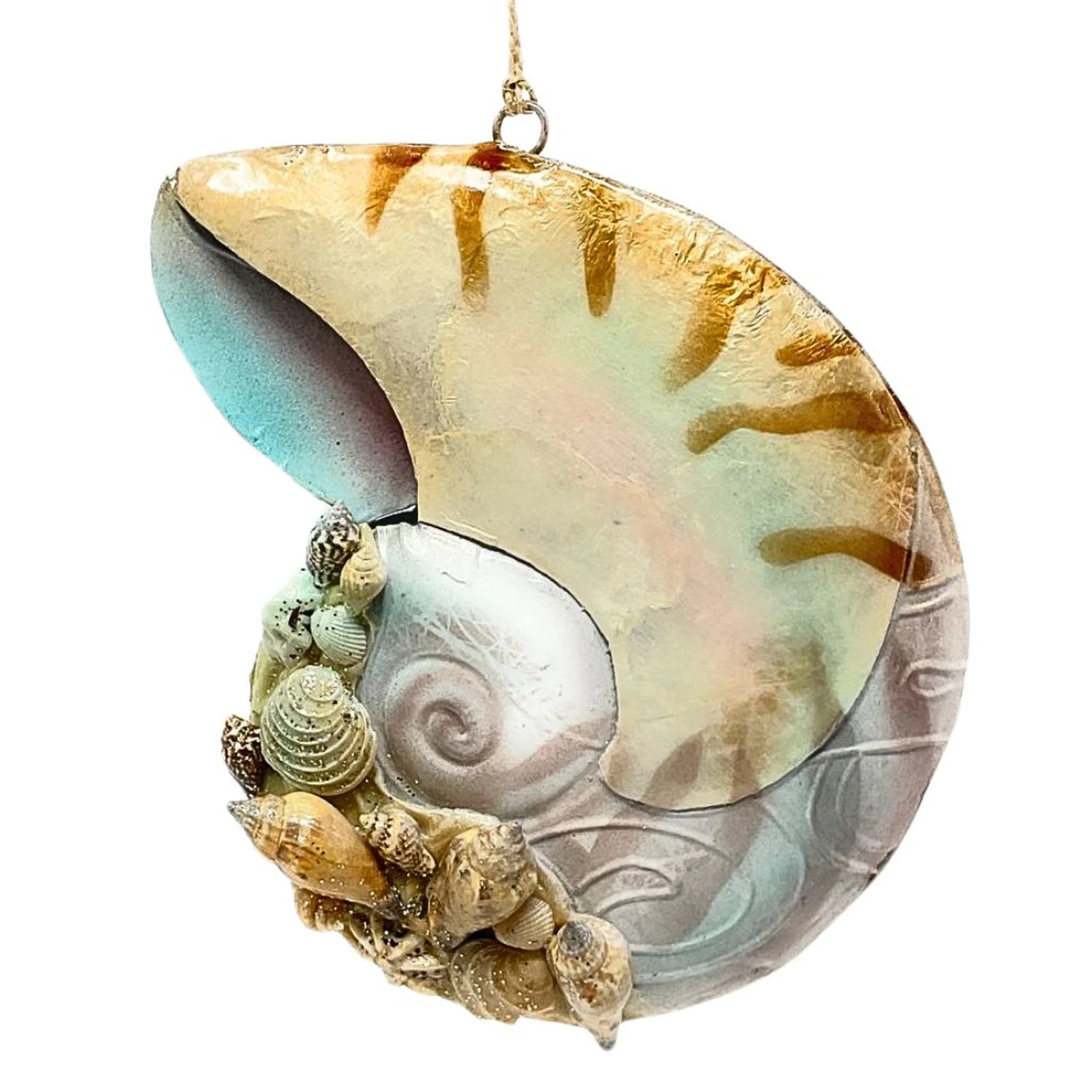 Coral Reef Snail Shell Ornament