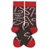 Sweet But Twisted Candy Cane Socks