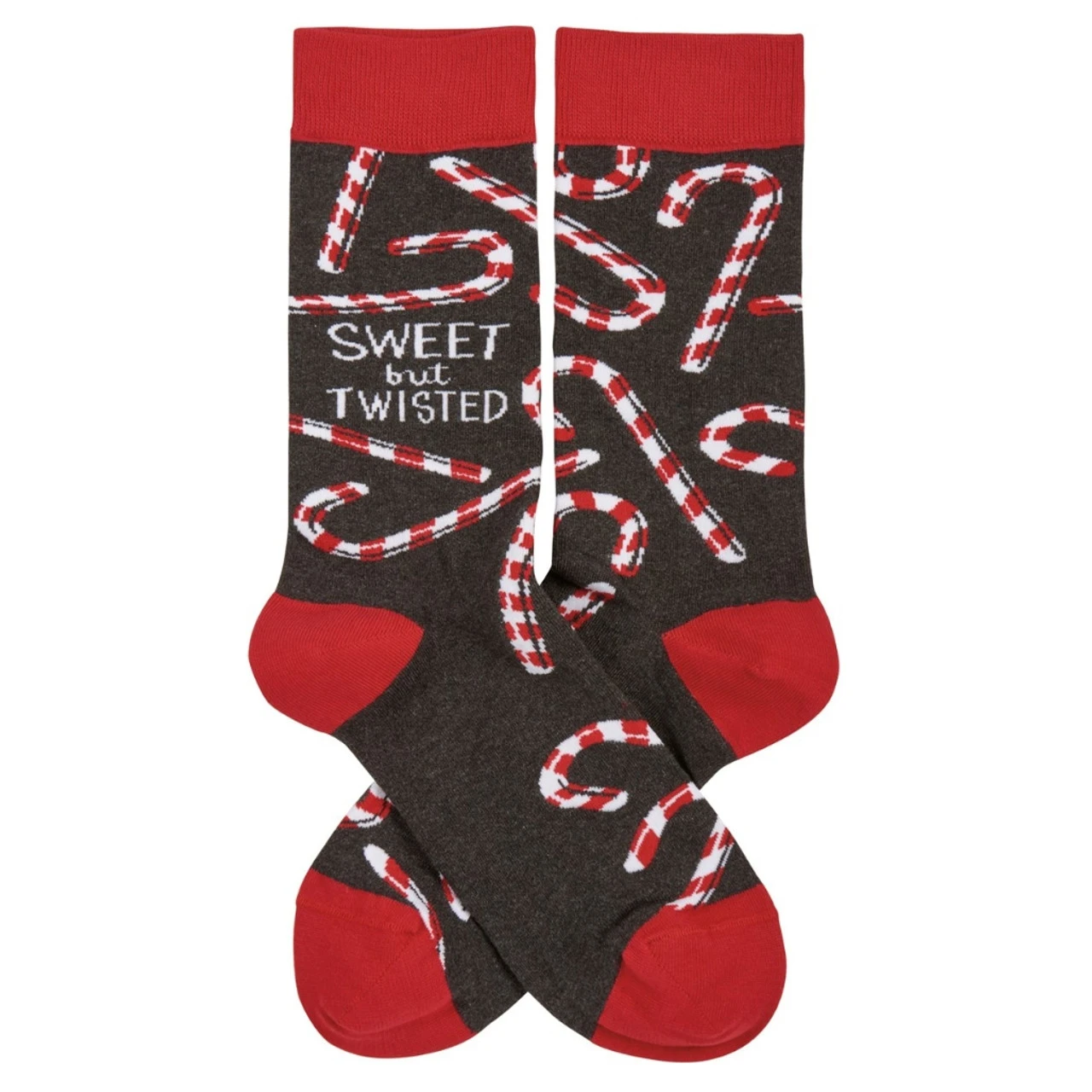 Sweet But Twisted Candy Cane Socks
