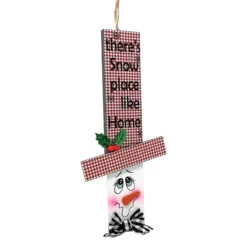 Theres Snow Place Like Home Snowman Head Ornament