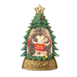 Charming Tails - Lighted Mouse Ornament In Tree Shimmer