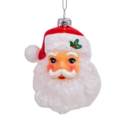 Kurt Adler Shatterproof Santa Head Ornament