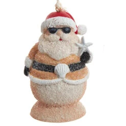 Kurt Adler Sand Santa Ornament