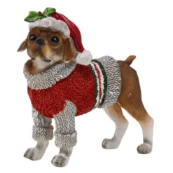 Winter Beagle Dog Figurine