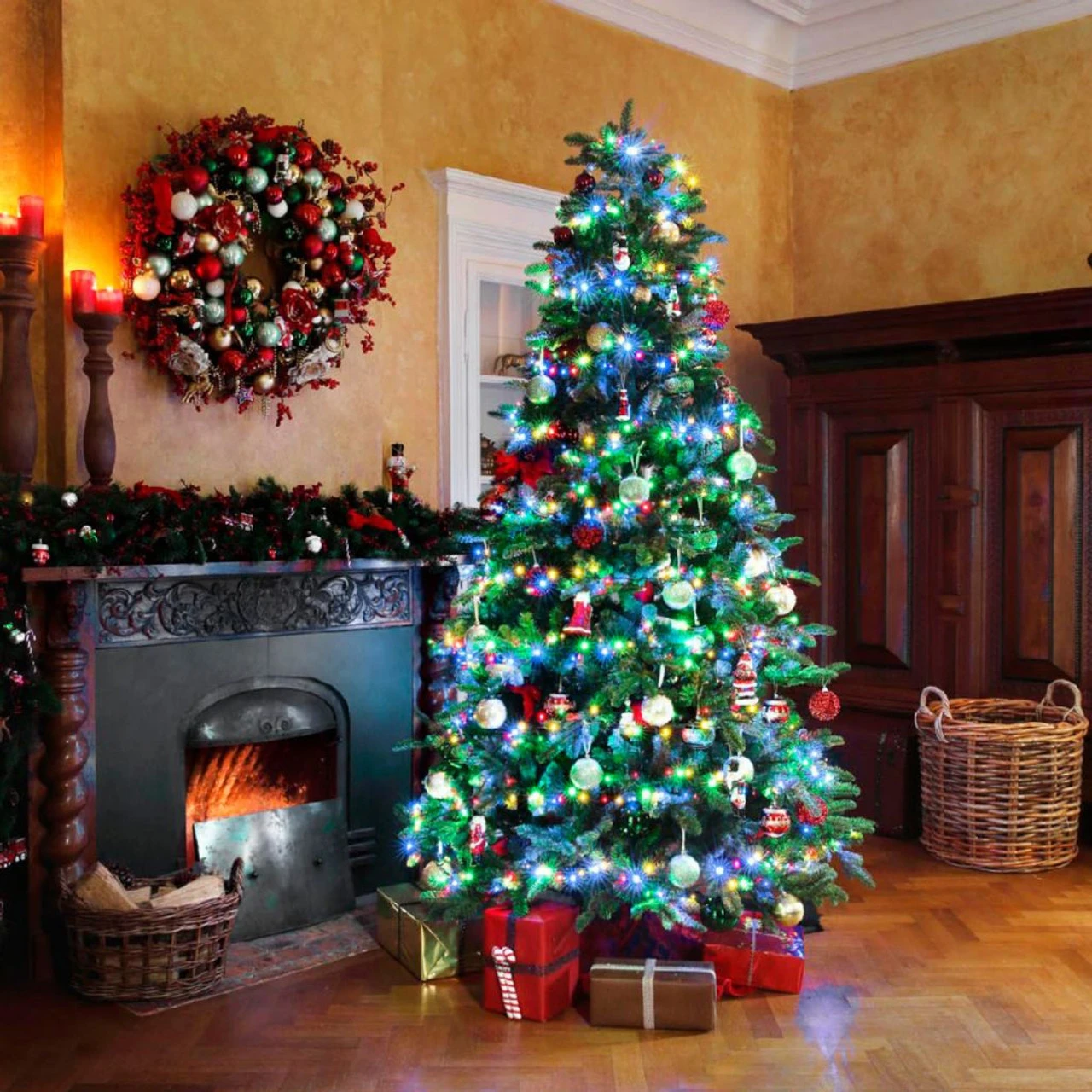 Lumineo 1000 LED Multi-Colored Compact Lights Green Wire - Image 2